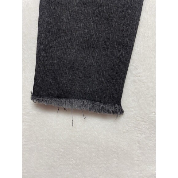 Madewell 10” High Rise Skinny Jeans Raw Hem Women’s Size 28 Exposed Button Fly - Picture 9 of 10